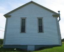 Rear elevation, Saint Mark's Evangelical Lutheran Church, Middle New Cornwall, Lunenburg County, Nova Scotia, 2006.; Heritage Division, Nova Scotia Department of Tourism, Culture and Heritage, 2006.