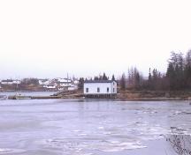View of Grenfell Shed and Wharf in Mary's Harbour, view from the water. Photo taken November 2005.; HFNL/Andrea O'Brien 2005