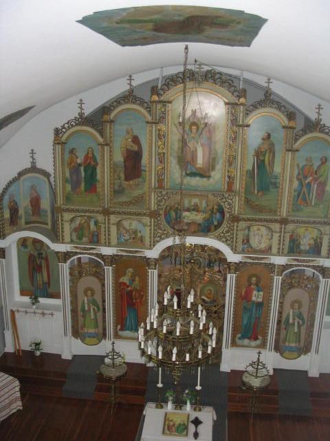 Interior view of the church.