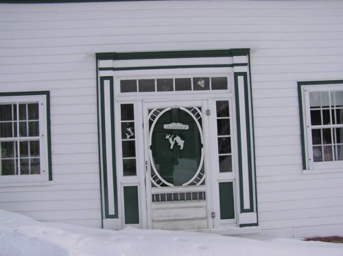 Haight Residence, detail of front door