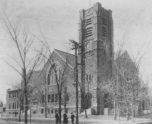 Image of First Moncton United Baptist Church taken just after completion in 1915.; Moncton Museum