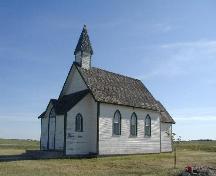 View from the Northwest, highlighting Gothic-arched windows, 2005.; Lindy Thorsen, 2005.
