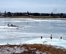 Remains of the Burns Mill in the fall of 2005; Village of Rexton