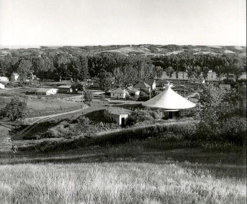 View of north side of studio