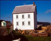 Exterior facade view of Samuel Abbott House, Bonavista, NL, circa 2004; HFNL 2006
