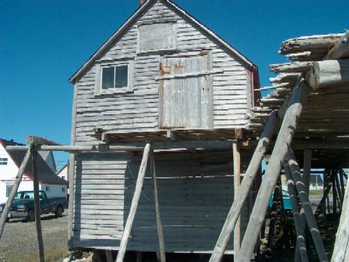 Samuel Abbott net store and flake, Bonavista, NL