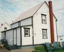 Rear and side view of of Alexander and Jennie Templeman House, Bonavista, circa 1997; HFNL 2004