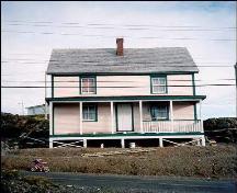 Exterior facade view of William Ellis Saint House, Bonavista, NL, circa 1996; HFNL 2006