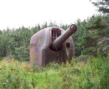 View of second gun associated with 282 Coastal Defence Battery, Argentia, NL. ; HFNL/Andrea O'Brien 2005