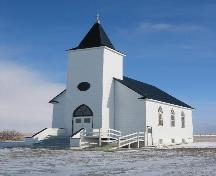 Front facade and bell tower of Trinity Lutheran Church St. Boswells.; Clint Roberston, 2006.
