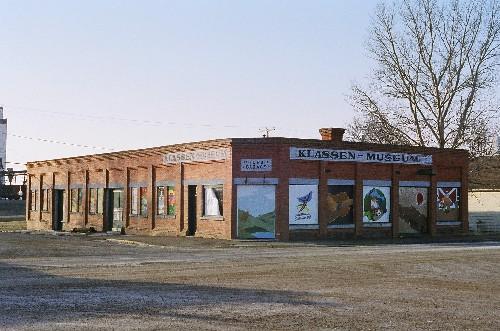 Streetside facade's of the Klassen Museum highligh