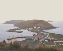 Western elevation of The Downs Historic Conservation Area, Ferryland, NL. Photo taken October 2006. ; HFNL/Andrea O'Brien 2006