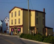 Exterior front and left side of Philip Templeman/J.T. Swyers General Store, 42 Campbell Street, Bonavista, circa 2000; Town of Bonavista 2006