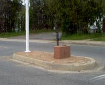 Pump on granite base with granite trough; Norma Stewart