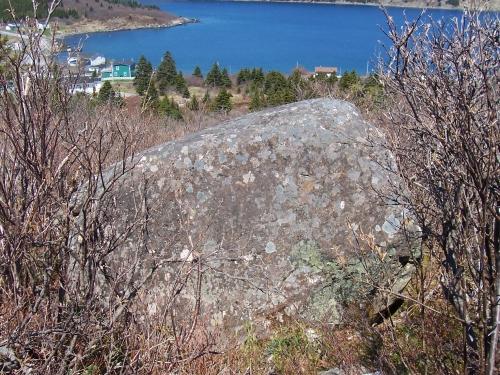Rock with 17th and 18th Century Graffiti 