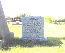 Pierre tombale dédiée à Tante Blanche, la tante du Madawaska.; Société historique du Madawaska.