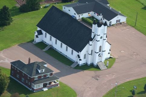 Photo aérienne de l'église
