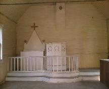 View highlighting the altar of Thingvalla Church, 2006; Dwayne Yasinowski, 2006.