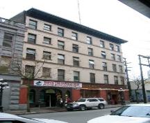 Exterior view of the Hotel Metropole, 2004; City of Vancouver, 2004