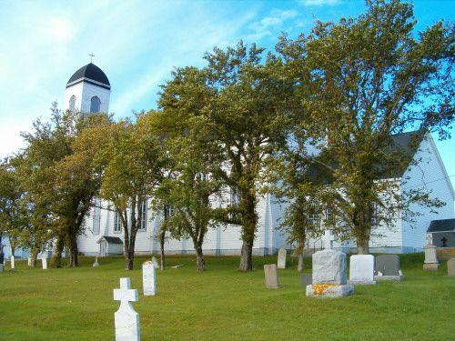 Side elevation and cemetery