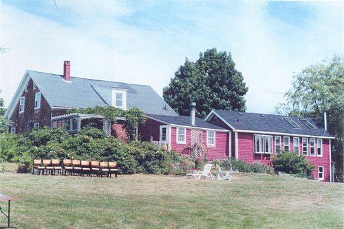 Rear elevation, summer kitchen and addition