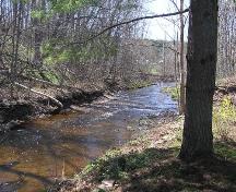 Rupert Doyle House - Historic Lepper's Brook forming the south boundary of the property; Heritage Division, NS Dept. of Tourism, Culture & Heritage, 2005