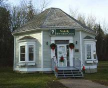 La maison Capitaine George Anderson - Elle fut déménagée au site actuel et ouverte à nouveau en 1989 comme centre d'information aux visiteurs de Sackville.; Town of Sackville 