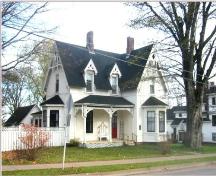 Anglican Church Rectory - Front facade of the house as it sits on Main Street; Town of Sackville