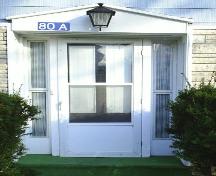 Hugh Gallagher House - Sidelights remain from original front door; Town of Sackville