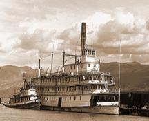 View of S.S. Sicamous at CPR dock, Penticton, 1930; Stocks Photo Collection, used with permission