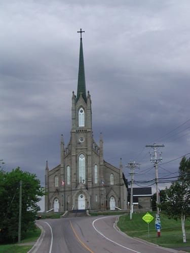 Église Saint-Thomas de Memramcook - vue vers l'est