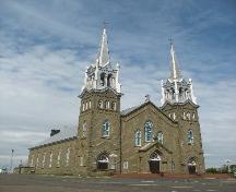 St-Joseph et St-Jean-Baptiste Church. front view.; Town of Tracadie-Sheila