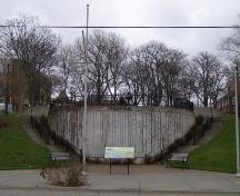 The western, Water Street, entrance to Frost Park, Yarmouth, NS,; Heritage Division, NS Dept. of Tourism, Culture & Heritage, 2006