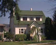 Exterior view of the J.W. Hughes House, 2005; City of Kelowna, Gordon Hartley, 2005