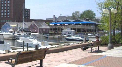 Peake's Quay viewed from the adjacent wharf