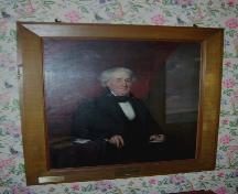 W.S. Loggie Residence foyer -portrait of Sir Francis Peabody (1837, Albert G. Hoit), 2004.; City of Miramichi