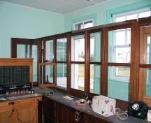 Interior of the Manitoba Telephone System Building, Cartwright, 2006; Historic Resources Branch, Manitoba Culture, Heritage and Tourism 2006