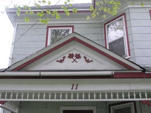 Verandah pediment