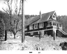 Exterior view of the Miller Residence, 1957; Port Moody Station Museum