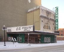 Primary elevation, from the southeast, of the Walker Theatre, Winnipeg, 2005; Historic Resources Branch, Manitoba Culture, Heritage and Tourism, 2005