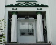 Anthemion and Corinthian Columns; Town of St. Stephen