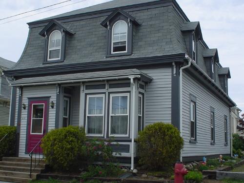 front and east façade