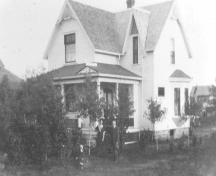 Exterior northwest view of the Clarke Residence (circa 1910); Red Deer and District Archives, Photo: pa-80-24-1w-10