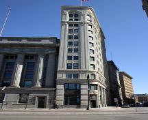 West elevation of the Union Tower Building, Winnipeg, 2006; Historic Resources Branch, Manitoba Culture, Heritage and Tourism 2006