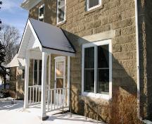 View of the entrance of the McKinney House, Boissevain area, 2005; Historic Resources Branch, Manitoba Culture, Heritage and Tourism, 2005