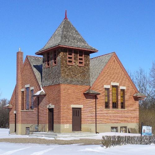 Northeast view of the Birsay United Church, 2007.