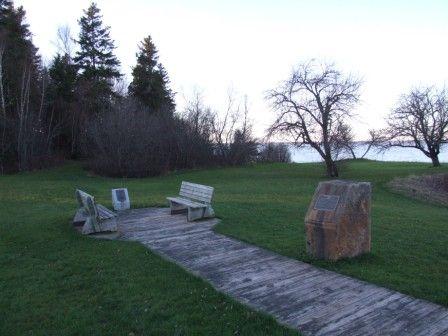 Tidnish Dock park benches and plaques