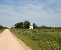Contextual view, from the northeast, of Stony Hill Otto Lutheran Church, Lundar area, 2006; Historic Resources Branch, Manitoba Culture, Heritage and Tourism 2006