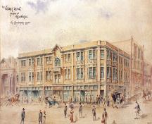 Exterior view of the Victoria Block; The Gardiner Family, 1908