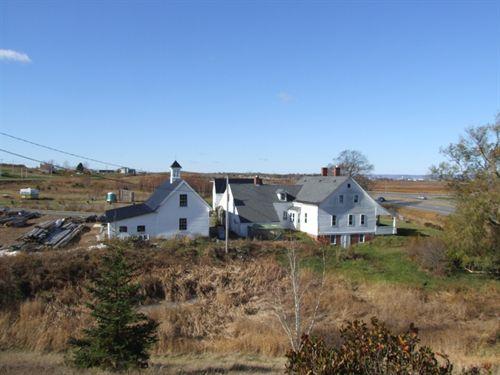 East elevation and outbuilding, Reid House